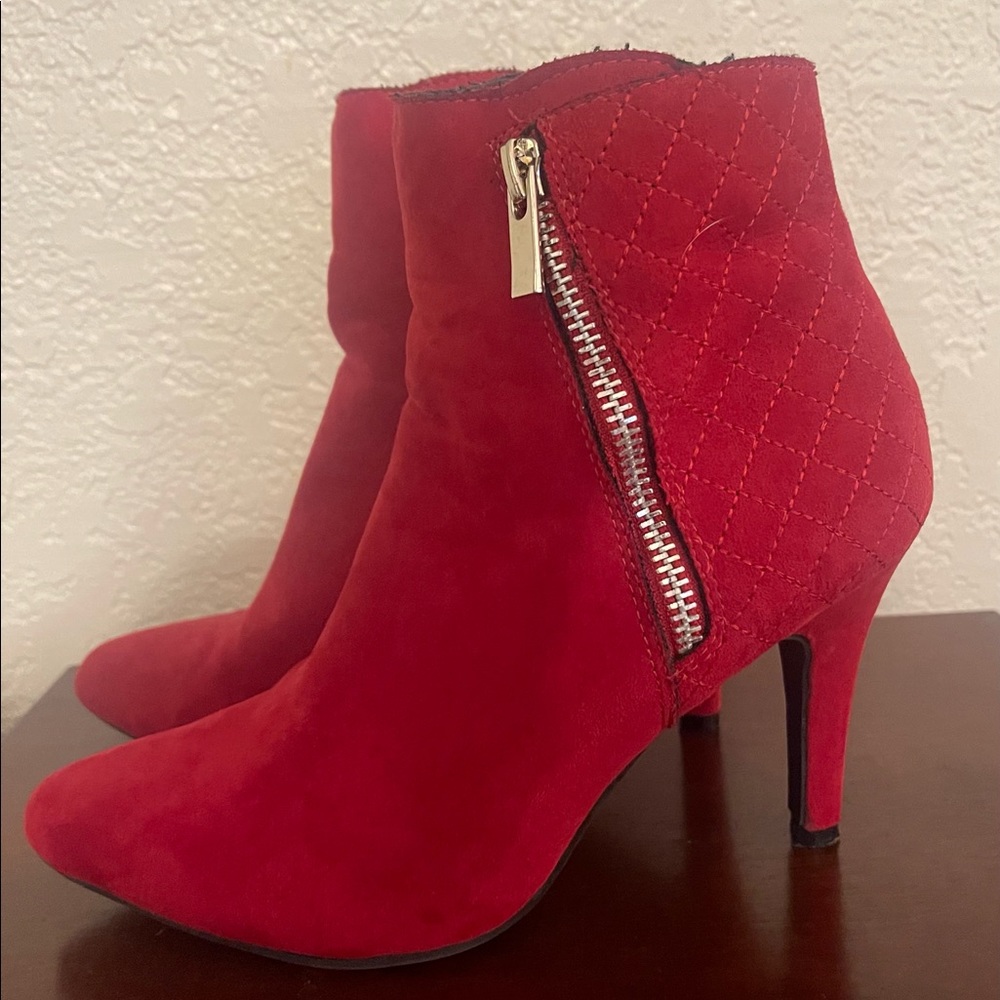 Me Too Ellen Suede Crop Booties